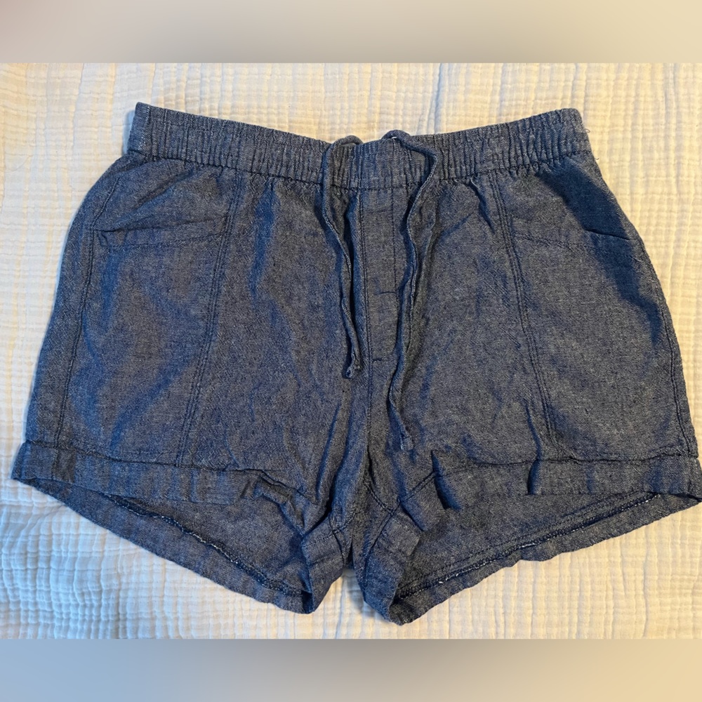 Old Navy Hi Rise Linen Shorts